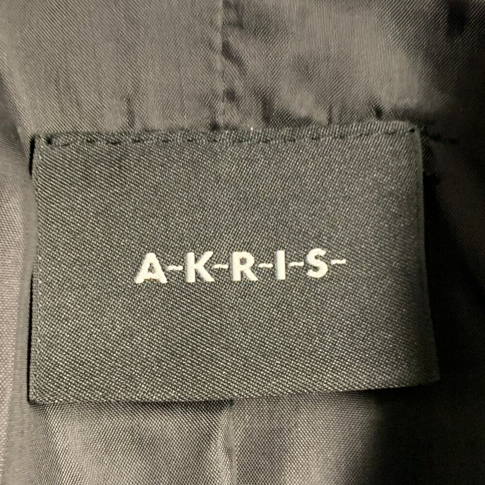 AKRIS Size 8 Orange Brown Polyester Cotton Velvet Leather Cuffs Jacket Blazer - Picture 8 of 11